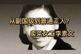 从副国级到普通工人？卖菜女工李素文视频封面