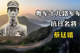 人狠话不多的蔡廷锴将军，粤军十九路军军长视频封面