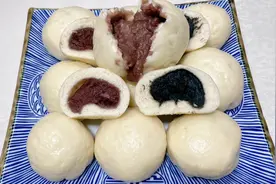 老厨教你在家做流馅豆沙包，无需添加剂，豆沙馅丝滑软糯香甜可口视频封面