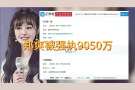 郑爽被上海法院强制执行9050万，爽子的计量单位是亿视频封面