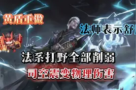 法系打野即将全部削弱！司空震变物理伤害！黄盾跌下神坛！视频封面