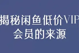 揭秘闲鱼低价VIP会员的来源视频封面