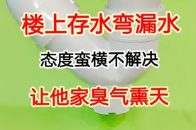 楼上存水弯漏水，态度蛮横不解决怎么办？用上这招让他家臭气熏天视频封面
