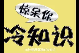 15种细思极恐的冷知识，在生活中你有没有碰到…视频封面