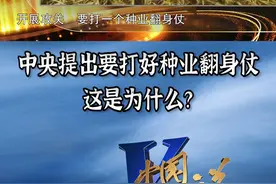 中央提出要打好种业翻身仗，这是为什么？ #农业  #政策  #中国正在说  @央视三农视频封面