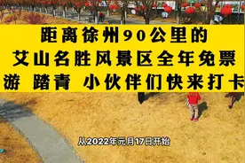 距离徐州90公里的艾山风景区全年免票了，春游踏青、快来打卡吧！视频封面