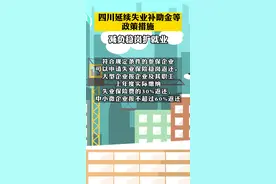 减负稳岗扩就业！四川的政策红包来啦~#四川延续返还失业补助金 视频封面