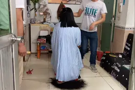 发之美: 长发美女剪长发，剃波波 #剪长发视频封面