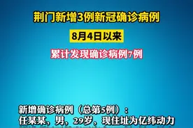 #疫情 自8月4日以来，荆门高新区·掇刀区累计发现确诊病例7例，现有本土无症状感染者0例。视频封面