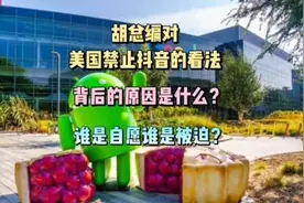 胡总编对美国禁止抖音的看法，啥原因？视频封面