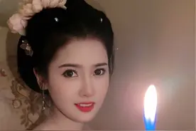 灯下看美人，越看越精神~#搞笑视频封面