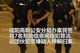 咸阳高新公安分局办案民警将7名帮助信息网络犯罪活动团伙犯罪嫌疑人押解归案 @陕西警方 视频封面