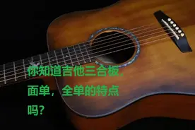 你知道三合板，面单，全单的区别吗？偷个懒没有剪成3个 #吉他