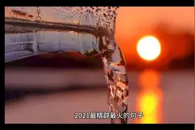 盘点2021年最精辟最火的金句视频封面