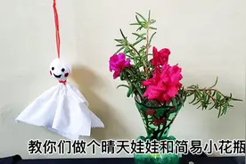 快来做这个晴天娃娃和小花瓶吧，学不会你过来打我视频封面