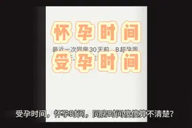 怀孕时间，受孕时间，同房时间，傻傻算不清楚#一个身体两个心跳视频封面