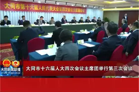 大同市十六届人大四次会议主席团举行第三次会议视频封面