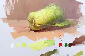 暖调环境下 白菜怎么画？#美术生 #画画 #色彩静物视频封面