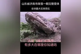 山东济南降落一颗发育完全的星星。陨石稀有，而具有完整星体概念的#陨星，更是#难得一见。#山东dou知道 #济南飞碟石铁陨石#全球最大石铁陨石@路广盛 @摘星阁（历城区玄铁陨石艺术品馆） 陨星为证，摘颗星星送给你，不是浮夸，就在眼前。视频封面