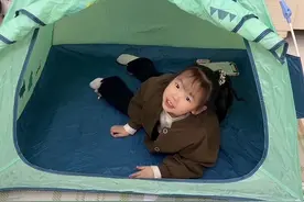 免安装的儿童帐篷太适合我这手残党了、室内室外都能用！#户外露营 #儿童帐篷#户外装备视频封面