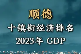 顺德镇街经济排行榜，你的家乡排第几？#顺德#经济#佛山顺德#顺德经济#经济排行榜视频封面