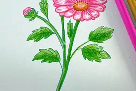 你能看出画的是什么花朵吗？ #简易花草画法 #零基础学画画 #儿童画 #小清新治愈系 #彩铅手绘视频封面