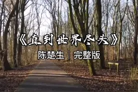陈楚生歌曲《直到世界尽头》，开口就王炸，全网都想听他完整独唱视频封面