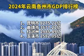继2022年楚雄超越大理后，2024年，昭通也超越了大理，大理州GDP排名下跌至第7位。#大理 #经济发展视频封面