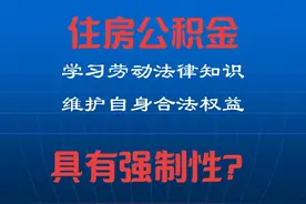 住房公积金也是强制性缴纳的？#法律咨询 #不想打工到老 #打工人视频封面
