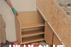 楼梯斜柜（滑轮抽拉式鞋柜）制作过程分享。#楼梯柜 #楼梯柜子做法 #楼梯鞋柜 #手工柜子制作 #装修视频封面
