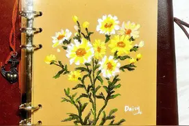 每日学画一花 玛格丽特菊的画法 油画棒教程｜新手入门油画棒教程｜#抖音插画师联盟 #抖音插画大赛 #GAF广州插画艺术节  #油画棒视频封面