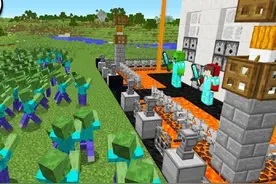 MC我的世界：僵尸大军来袭！建造安全屋保护家人！ #我的世界