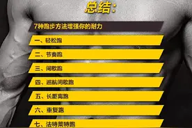 七种跑步方法增强你的耐力#跑步知识#视频来源网络视频封面