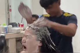 体验印度暴力洗脸按摩，怕我半路逃跑还锁门，一直挨打脑瓜子嗡嗡 #特色洗头 #孟加拉国 #印度特色 #环球旅行视频封面