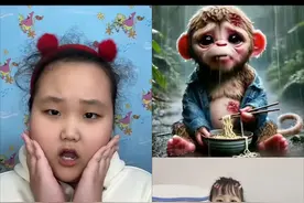 #小猴子吃不饱 #二霜视频封面