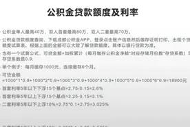 #公积金 公积金贷款额度试算以及利率视频封面