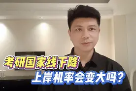 #考研 考研国家线下降，上岸几率会变大吗？视频封面