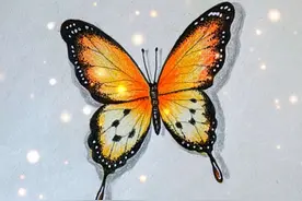 用“米”字画蝴蝶简单又好看 #儿童画 #彩铅手绘 #蝴蝶🦋 #育儿简笔画视频封面