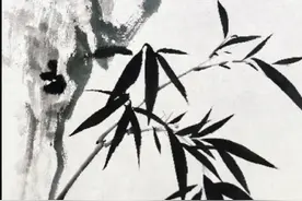 《竹石图》 原速版！国画竹子石头的画法步骤详解。墨竹、梅兰竹菊#国画也抖音 #零基础学画画 #国画竹子 #每日一画#跟着抖音学画画 #竹子绘画教程视频封面