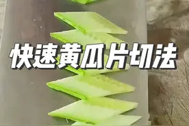 快速黄瓜片切法#实用小技巧 #切蔬菜技巧 #切菜的刀法与技巧 @DOU+小助手视频封面