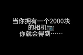 当你拥有一个2000块的相机……#索尼a6000 #新手相机推荐 #摄影  #BEVISGEAR #拍照