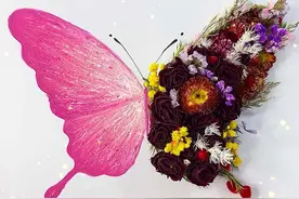 “把时间用在热爱的事情上就可以忘记好多烦恼啦”|油画棒立体蝴蝶教程#油画棒 #蝴蝶 #手工diy #每一帧都是热爱 #手工礼物视频封面
