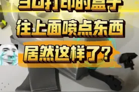 3D打印的盒子，往上面喷点东西，居然这样了？ WHY～#3d打印 #模型 #解压视频 #制作过程 #极度舒适视频封面