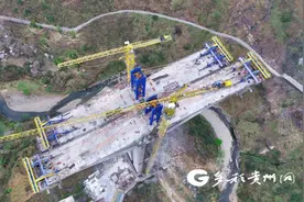 纳晴高速六枝大桥建设取得突破图片