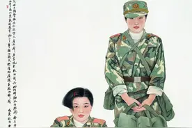 军旅画家黄援朝丨爱在军旅五彩梦，丹青绘写女兵情图片