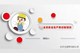 安全生产 人人有责 企业各部门全员安全生产责任制职责培训46页PPT图片