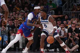 森林狼106-99战胜掘金，爱德华兹43分7篮板，NBA官博：爱德华兹太像乔丹了，用超级明星的方式接管比赛图片