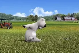 还记得那一只带着无比欢乐的“倒霉熊”吗？原来，它的名字叫贝肯图片