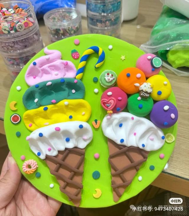 黏土手工制作素材分享—夏日黏土小世界，治愈系手工DIY 创意手工