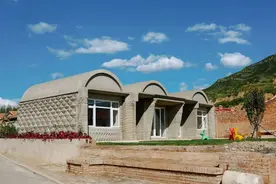 花20多万，160个小时，清华教授为村民3D打印住宅，成全国唯一图片